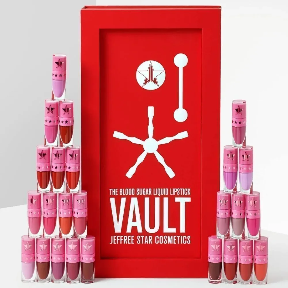 New Jeffree Star Cosmetics Blood Sugar Liquid Lipstick Vault